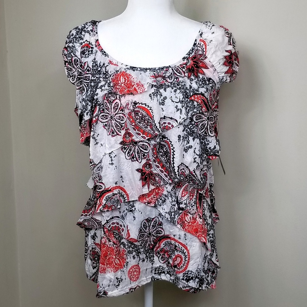 AB Studio Ruffle Tee